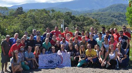 The 2017 Costa Rica CMMSA International Team at Bajo Capulin village school.